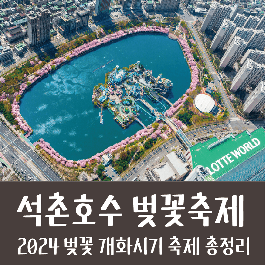2024 서울 벚꽃 축제 석촌호수 벚꽃 개화 시기