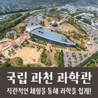 국립 과천 과학관_ 다양하고 직관적인 체험으로 과학을 쉽게! (유아체험관 꿀팁)